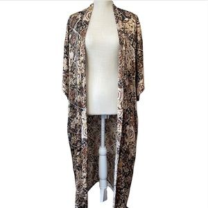 Vintage 100% Silk Robe Silx by August Silk